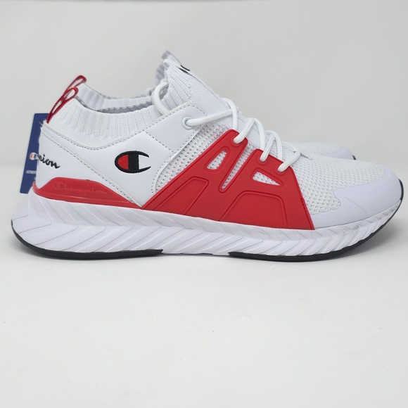 Champion Oja Cage White/Scarlet/Black sneakers - Picture 3 of 7